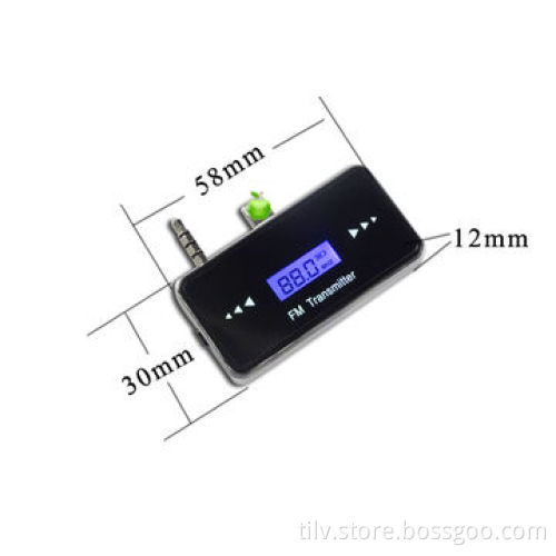 In-car Wireless LCD Handsfree 3.5mm Jack FM Transmitter